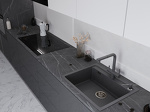 Превью картинка Кварцевая мойка EMAR EMQ-1640.Q Антрацит #3