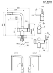 Превью картинка Смеситель для кухни GRANULA 5008, ЧЁРНЫЙ #3