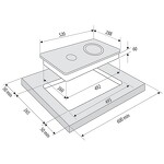 Превью картинка Электрическая варочная панель домино KRONA ORSA 30 BL #8