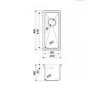 Превью картинка Металлическая мойка Omoikiri Taki 20-U/IF-GM нерж. сталь/вороненая сталь #2