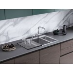 Превью картинка Смеситель для кухни Omoikiri Takamatsu-S-WH латунь/белый #3