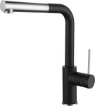 Превью картинка Смеситель для кухни Rivelato Albano Г-обр.с выдвижной лейкой D-35мм nero/cromo #1