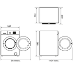 Превью картинка Машина сушильная KRONA RHENE MAX WHITE 8K DM #12