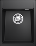 Превью картинка Гранитная мойка Rivelato TESORO 405 1-чаш 400*510 nero #1