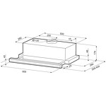 Превью картинка Встраиваемая вытяжка KRONA KAMILLA 600 E1M white #10