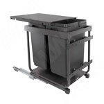 Превью картинка Vibo KOMBI 2.0 M40W Система сортировки и хранения, 2 емкости (20л+20л), креп. фасада, полн.выдв., плавн.закр., направл. Nova Pro, крышка-полка (KOMBI2GME402SCGMRF) #2