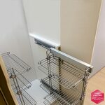 Превью картинка Vibo ELITE Полка для обуви, 3-х уровн. выдв., крепл./бок. левое, плавн.закр. (ASL3SMSXALVG) #2