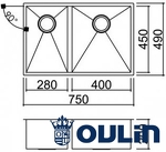 Превью картинка Металлическая мойка Oulin OL-F202 #6