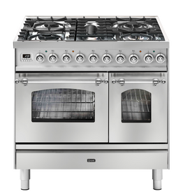 Картинка ILVE PD09PDNE3/SSC нержавеющая сталь (фурн. хром)