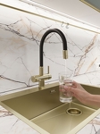 Превью картинка Смеситель для кухни EMAR ЕС - 3015 PVD Matt Gold #3