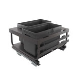Превью картинка Vibo KOMBI 2.0 MINI M60W Система сортировки и хранения, 2 емкости (20л+20л), креп. фасада, полн.выдв., плавн.закр. направл. Nova Pro, крышка-полка (MKOMBI2GME602SCGMRF) #3
