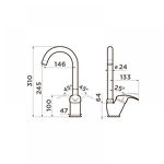 Превью картинка Смеситель для кухни Omoikiri Umi-CA латунь/карамель #2