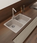 Превью картинка Кварцевая мойка GranFest GF-QUARZ 15 Песочный #2