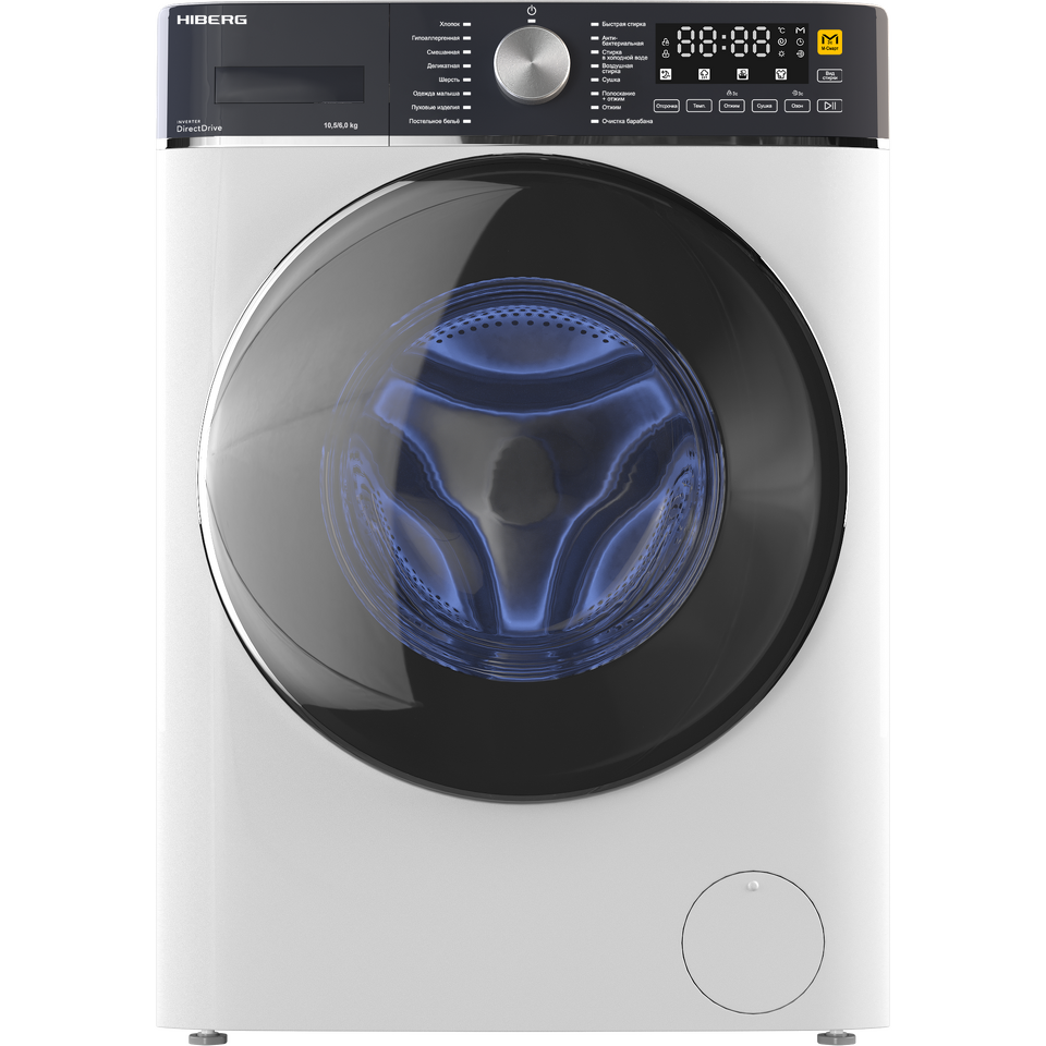 Фото Стиральная машина с фронтальной загрузкой HIBERG i-DDQ8-10614 W