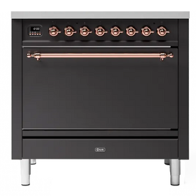 Картинка ILVE P09FQNE3/MGP матовый графит (фурн. медь)