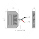 Превью картинка PULSE Разветвитель на 6 розеток, провода, 500 мм, 24V (DIS-LED-WR-6-24V) #2