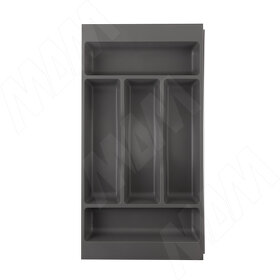 Картинка Gollinucci COMBI Лоток кухонный для столовых приборов 266х420/490,  цвет графит (6710G425PZ)
