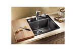 Превью картинка Гранитная мойка Blanсo DALAGO 5 SILGRANIT PuraDur черный с клапаном-автоматом #2