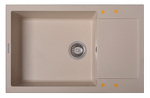 Превью картинка Гранитная мойка Zigmund & Shtain RECHTECK 780.490 Молодое шампанское #1