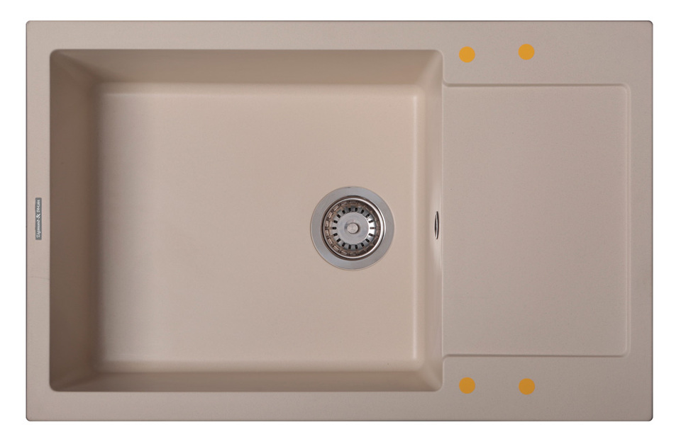 Фото Гранитная мойка Zigmund & Shtain RECHTECK 780.490 Молодое шампанское