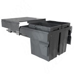 Превью картинка PULSE PROBOX F60 Система сортировки и хранения, 2 емкости (2x28), креп. фасада, полн.выдв., плавн.закр., крышка-полка, графит (MBN602-56DGMID) #2
