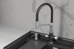 Превью картинка Смеситель для кухни GRANULA 5083, ШВАРЦ #1