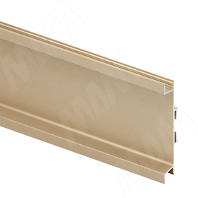 Картинка PULSE ГОЛАЙТ Универсальная профиль-ручка для среднего ящика, под светодиодную ленту, золото брашированное (анод.), L-4100мм, GOLIGHT (GL3.3565.4100.GLB PR)