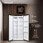 Превью картинка  Холодильник side by side Weissgauff WSBS 410 Inverter NoFrost Black #2