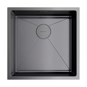 Картинка Omoikiri Taki 44-U/IF-GM нерж. сталь/вороненая сталь