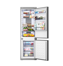 Картинка Lex LBI177.3D встраиваемый двухкамерный холодильник