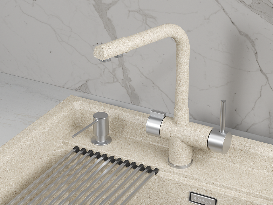 Фото Смеситель для кухни GRANULA 5008, ПИРИТ