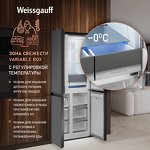 Превью картинка  Холодильник side by side Weissgauff WCD 450 Bru Steel Glass NoFrost Inverter #8