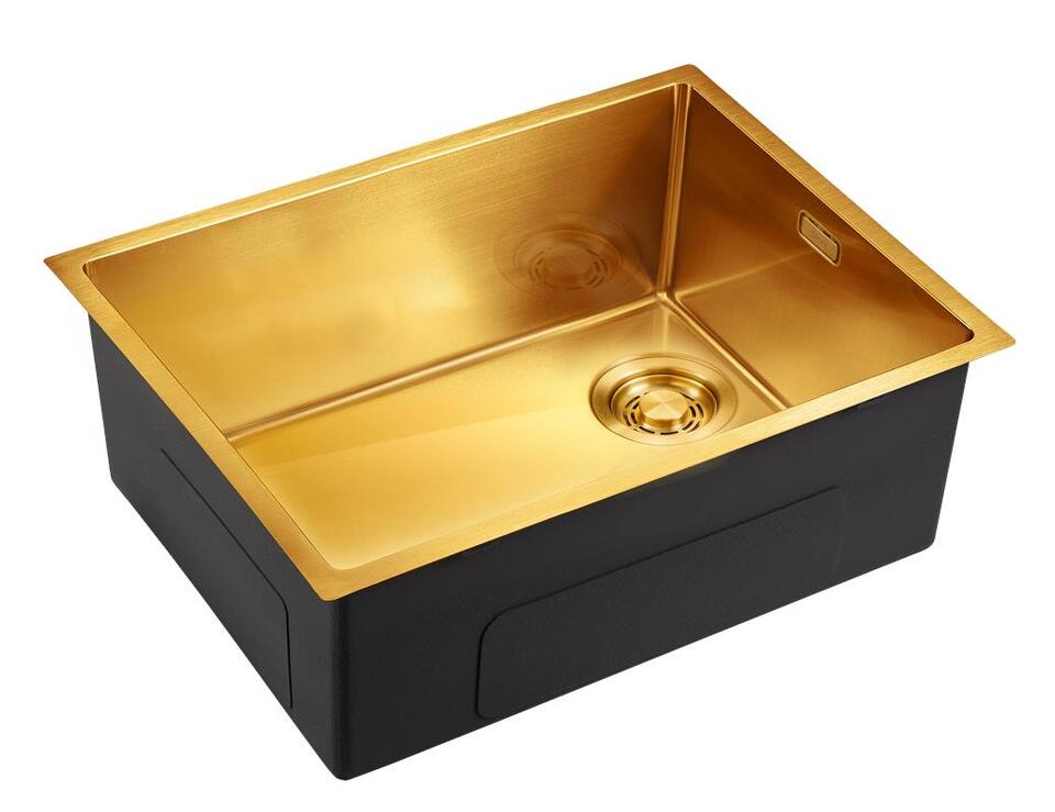 Фото Металлическая мойка EMAR EMB-540(UN) PVD Golden