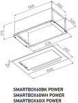 Превью картинка Полновстраиваемая вытяжка Meferi SMARTBOX60BK POWER #2