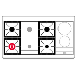 Превью картинка Центр варочный ILVE M12FIDNE3/SSC нержавеющая сталь (фурн. хром) #2