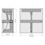 Превью картинка Vibo KARLO M60 Выдвижной двухуровневый механизм для корпусов верхнего яруса (KARLO60GM) #10