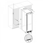 Превью картинка Шкаф винный встраиваемый Винный холодильник (шкаф) компрессорный Dunavox 170 бут DX-170.490STSK #3