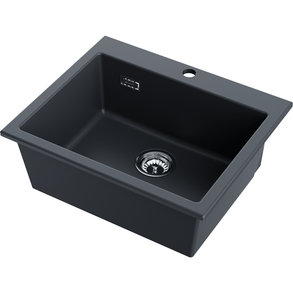 Фото Omoikiri Omishima 60-BL Matt Natceramic/черный матовый