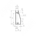 Превью картинка PULSE IRIS Широкий рамочный профиль, серебро, L-3000 (FP00276AL-S3) #6