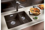 Превью картинка Гранитная мойка Blanсo SUBLINE 340/160-U SILGRANIT PuraDur серый беж (чаша слева) с отв.арм. InFino #2