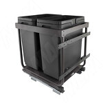 Превью картинка Vibo KOMBI 2.0 M50W Система сортировки и хранения, 2 емкости (30л+30л), креп. фасада, полн.выдв., плавн.закр., направл. Nova Pro, без крышек. (KOMBI2GME502SCGM) #1