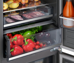 Превью картинка Встраиваемый холодильник с морозильной камерой Weissgauff WRKI 2000 Total NoFrost Inverter Premium EcoFresh Inox #20