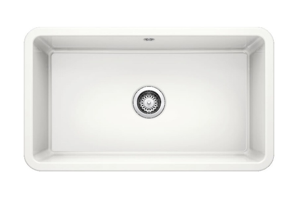 Фото Гранитная мойка Blanсo VILLAE Single керамика глянцевый белый