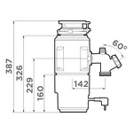 Превью картинка Измельчитель пищевых отходов Omoikiri Nagare Slim 500 #2