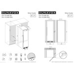 Превью картинка Шкаф винный  Винный холодильник (шкаф) компрессорный Dunavox 119 бут DX-119.386DВ #2
