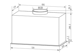 Картинка Weissgauff BOX 900 Remove Touch Black Glass