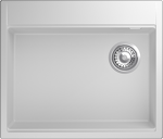 Превью картинка Гранитная мойка Rivelato TESORO 605-R 1-чаш 600*510 Белый 101 #1