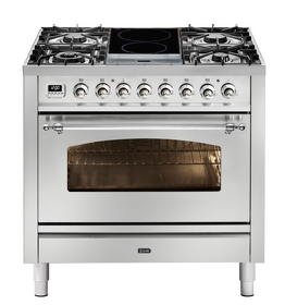 Картинка ILVE P09IDNE3/SSC нержавеющая сталь (фурн. хром)