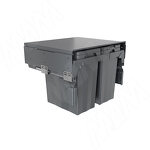 Превью картинка PULSE PROBOX F60 Система сортировки и хранения, 3 емкости 54л(2x13+1x28), креп. фасада, полн.выдв., плавн.закр., крышка-полка, графит (MBN603-54DGMID) #1
