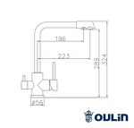 Превью картинка Смеситель для кухни Oulin OL-8073 #2
